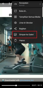 Proses Menyimpan Video Ke Galeri Ponsel